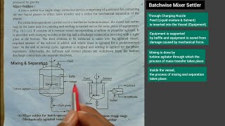 Mixer Settler Liquid Liquid Extraction  Batchwise amp Continuous Mixer Settler [upl. by Sivad]