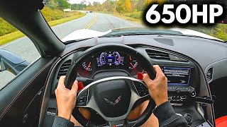 POV What Its Like to Drive a C7 Corvette Z06 [upl. by Jammin983]