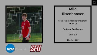 Milo Risenhoover  2024 NCAA D1 Highlights  Saint Francis University [upl. by Lzeil213]