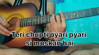 JO TUM MERE HO  Background Music  Anuv Jain  Guitar Lesson Official [upl. by Iolanthe]