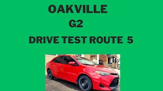 Oakville G2 Drive Test Route 5 Mock Test [upl. by Rentsch]