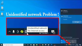 How to solve unidentified network in windows 10  No Internet access problem in Windows 10 PC [upl. by Fitts]