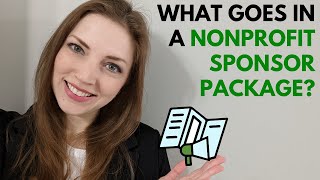 Nonprofit Fundraising What goes in a Sponsorship package [upl. by Ellednek]