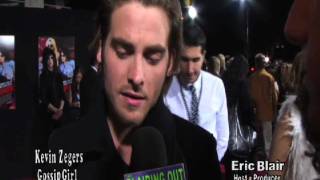 Gossip Girls Kevin Zegers Talks about the anticipation of kissing a Gossip Girl with Eric Blair [upl. by Yngad]