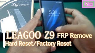 LEAGOO Z9 Hard resetfactory reset and remove frp with gmail leagoo care [upl. by Yaya]