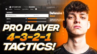 PRO PLAYER DHTEKKZ META 4321 FORMATION amp CUSTOM TACTICS  EAFC 24 ULTIMATE TEAM [upl. by Naux]