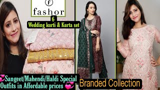 💞Wedding Special KurtiKurta set haul💞Fashor Branded Collection in Affordable price💞Sequence💞Shweta💞 [upl. by Ysus]