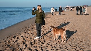 Katwijk lente op het strand 3 november 2024 wwwleidseglibbernl [upl. by Euqinaj]