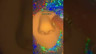 How to put on a LShaped Nose Ring nosestud nosepin nosering nosejewelry noseringcollection [upl. by Aiyekal]