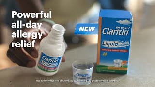 Got an Itchy throat from allergies Try new Claritin® Liquid [upl. by Ylrebmek]