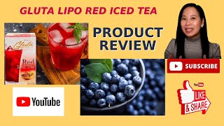 VIRAL GLUTA LIPO RED ICED TEA STORY  PRODUCT REVIEW  BLUEBERRIES [upl. by Anitak]