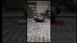 Knee touch crunches abs rikifitness motivation bodybuilding yatindarsingh absworkout [upl. by Eras599]