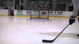 Knight School How to shoot a hockey puck [upl. by Ecirtnas]