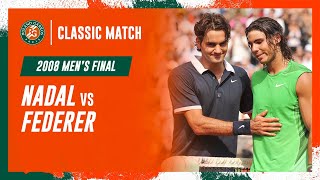 Nadal vs Federer 2008 Mens final  RolandGarros Classic Match [upl. by Aelhsa]