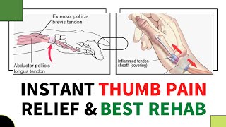 De quervain’s tenosynovitis exercises by Mr Physio wrist thumb pain relief [upl. by Divan]