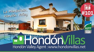 SOLD 4 Bedroom Villa La Montanosa Hondon Valley Spain [upl. by Naanac]