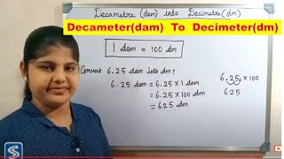 How to Convert Decametre into Decimetre  Decameter into Decimeter [upl. by Anjanette861]