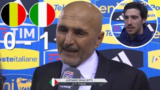 Luciano Spalletti Sandro Tonali Intervista Post Belgio 0 vs 1 Italia 14112024 [upl. by Jamal]