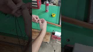 Making My First Bowstring homemade torsion bowyer easy [upl. by Analed931]