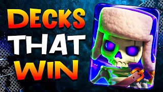 TOP 5 Skeletons Evolution Decks to DOMINATE in Clash Royale [upl. by Anev414]