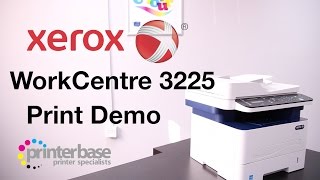 Xerox WorkCentre 3225 Mono Laser MFP Demo  printerbasecouk [upl. by Ilaire]