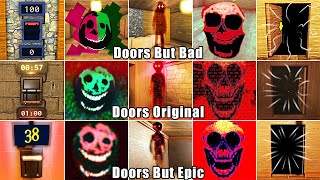 The Backdoor in Roblox Doors Vs Doors But Bad Vs Doors But Epic Jumpscares [upl. by Bedwell]