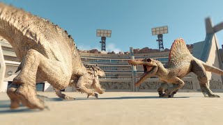 ALL LARGE CARNIVORES BATTLE ROYALE  Jurassic World Evolution 2 [upl. by Thurmond]