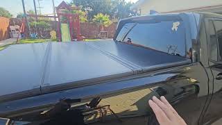 VEVOR Tri Fold Truck Bed Tonneau Cover [upl. by Nauqad606]