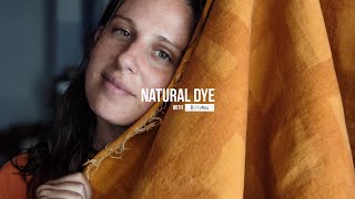 HOW TO NATURALLY DYE PATTERNS  BOTANICAL DYE [upl. by Nauqes]