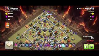 Epic attack in CWL  th14 vs th16  Clash of Clans clashofclans video [upl. by Sunshine]