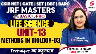 CSIR NET  DBT  BARC  Life Science  UNIT 13  Methods in Biology 03  GATE  SETDeepshikha Maam [upl. by Mulry]