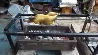 Automatic chicken roasting machine [upl. by Aikyn]