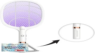 Electric Fly Swatter Racket Rechargeable Fly Zapper 4000 Volt Exclusive 2in1 Review [upl. by Inhsor]