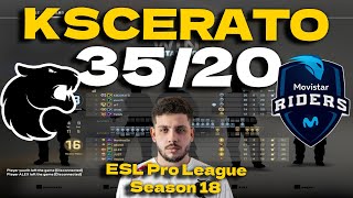 CSGO POV FURIA KSCERATO 3520 vs Movistar Riders Nuke  ESL Pro League Season 18 [upl. by Bary701]