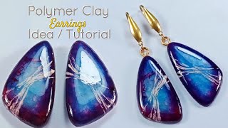 Basic Shading Polymer Clay Earrings Tutorial for Beginners  LoviCraft [upl. by Jefferey541]