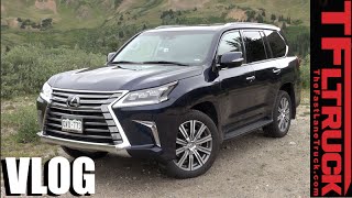 2016 Lexus LX 570 Quick Spin Review Lexified Land Cruiser Tested in the Mountains [upl. by Burnham]