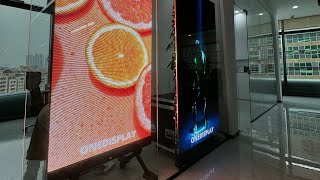 Transparent Led Screen VS Normal Screen for shop windows [upl. by Yenwat]