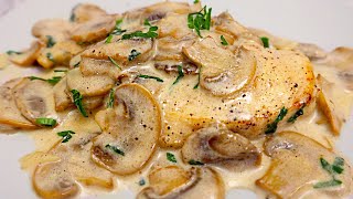 Rezept für Hähnchenbrust mit Champignons in Sahnesauce Einfach und sehr lecker [upl. by Aldridge]