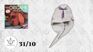 3110  Ghostly  Easy ORIGAMI Calendar 2024 [upl. by Nangem]