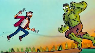 WOLVERINE vs HULK  Ultimate MARVEL Animation [upl. by Ettenav]