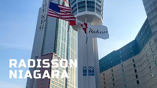 Radisson Niagara Falls in Canada Hotel Review Stunning View from the Window [upl. by Vernice851]