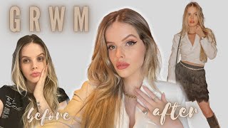 GET READY WITH ME FOR PICTURES  GRWM hair routine Kérastase Coco and Eve makeup and choose outfit [upl. by Darian]