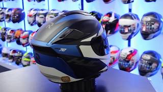 HJC RPHA 70 Sampra Motorcycle Helmet Blue [upl. by Ahsiekahs814]