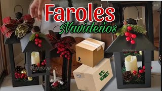 💥TRANSFORMA Simples CAJAS de 📦 CARTÓN ♻️ en Preciosos FAROLES NAVIDEÑOS👌Parecen COMPRADOS 😱 [upl. by Rothberg]