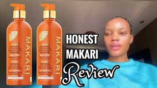 MY HONEST MAKARI LOTION REVIEW 3 BOTTLES USAGE [upl. by Eita]