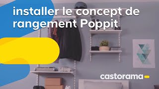 Comment installer le concept de rangement Poppit FORM  Castorama [upl. by Dalli933]