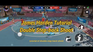 James Harden Tutorial  Double Stepback Shoot [upl. by Knowles]