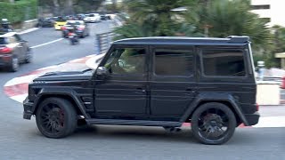 LOUD BRABUS GWagons Making Some Noise in Monaco [upl. by Lashonde775]