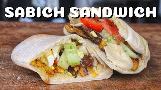 SABICH SANDWICH  israelisches STREET FOOD SANDWICH für ZUHAUSE  deutsches BBQVideo  0815BBQ [upl. by Beisel]