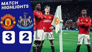 Man United vs Newcastle HIGHLIGHTS 31 Mainoo Gordon Amad Diallo Hojlund GOALS [upl. by Leihcey]